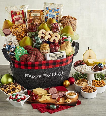 Happy Holidays Deluxe Basket